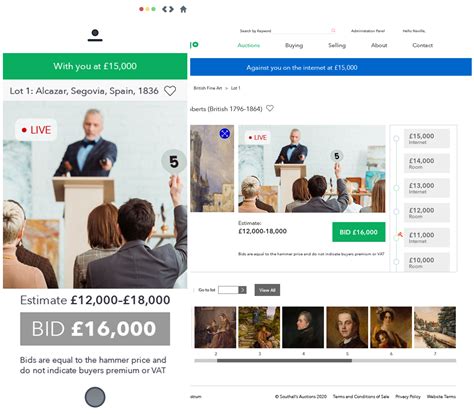 live auction or bidding .